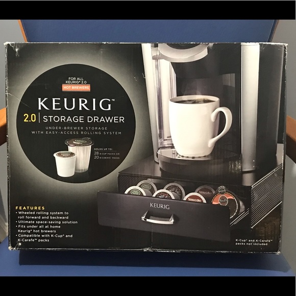 New Keurig 2.0 black storage drawer